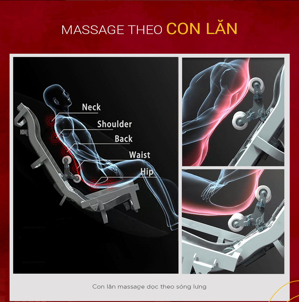 Ghế Massage 4D Rose Royal Buheung MK-9000N 14