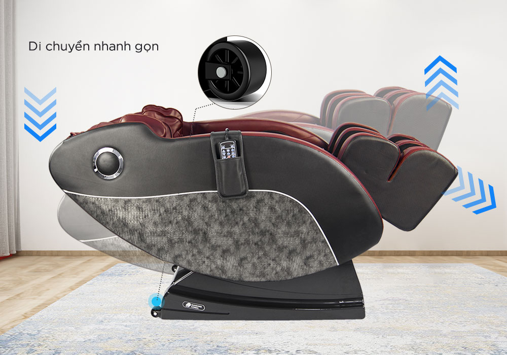 ghế massage MK-5200 con lăn di chuyển nhanh gọn
