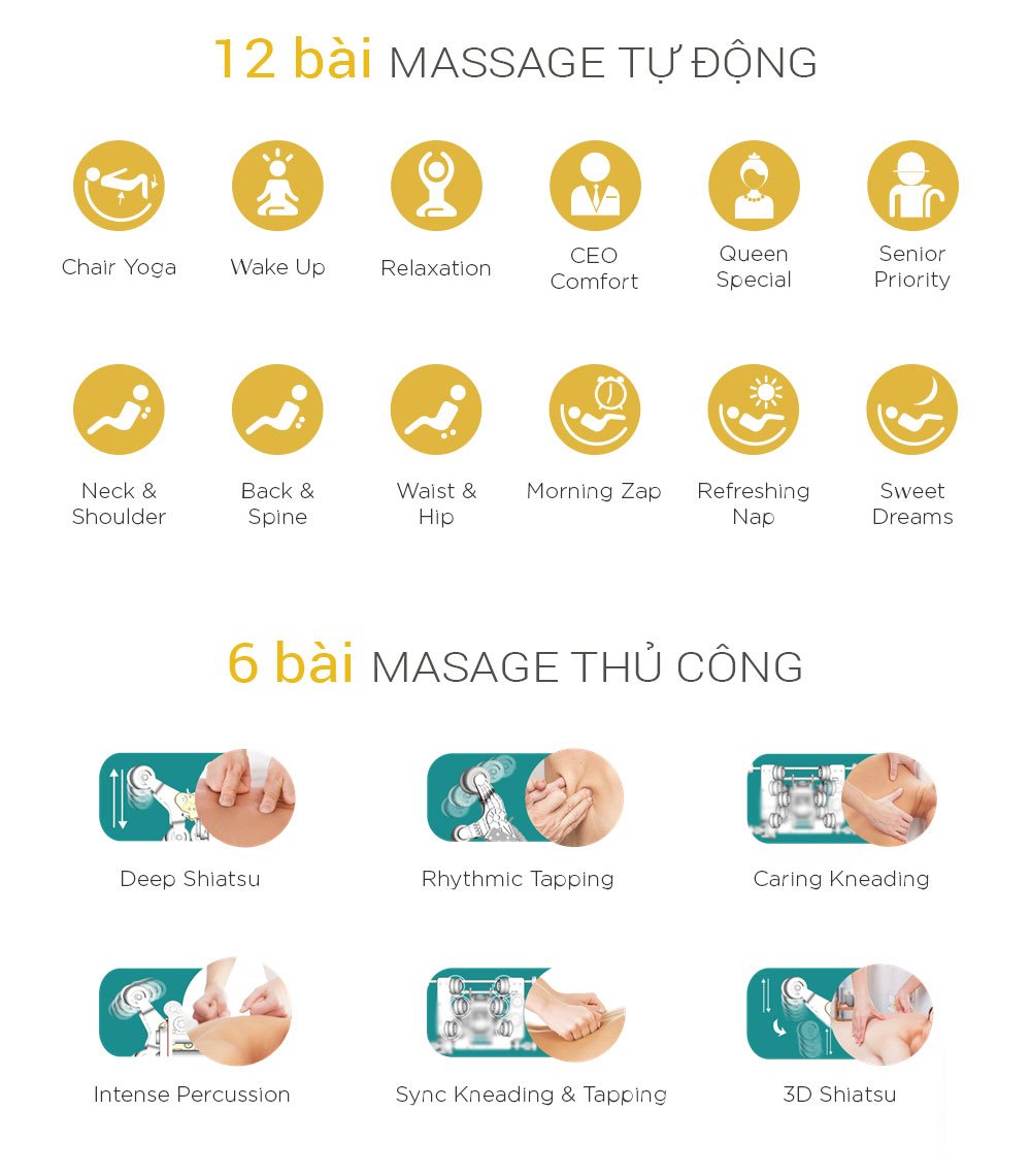 Ghế Massage 5D Master Yoga Buheung MK-9200 tự động