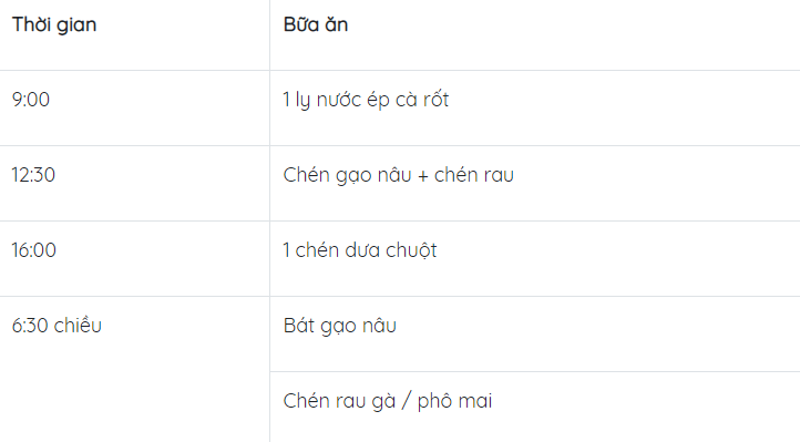 Thực đơn giảm cân trong 7 ngày có gì? 6