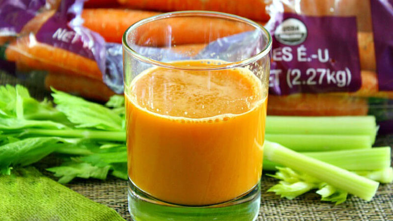 Công Thước Nước Ép Cần Tây Giảm Cân Detox, Giảm Mơ 1 sinh tố cần tây giảm cân kết hợp với cà rốt