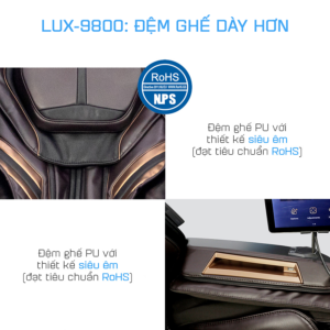 Đệm da ghế massage LUX-9800 có gì đặc biệt? 58