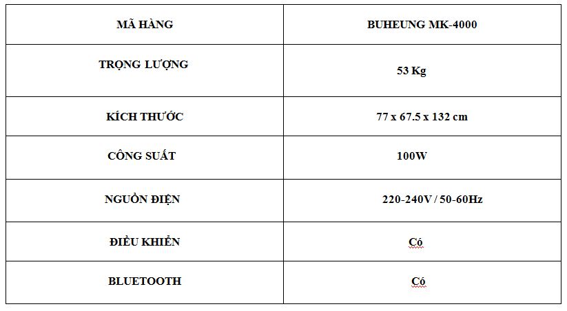 Ghế Massage Smart-S Buheung MK-5000 11