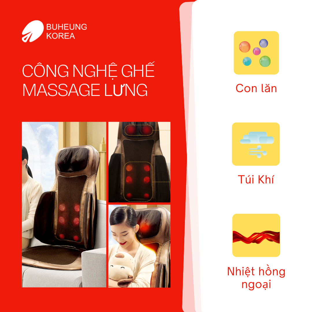 ghế massage lưng cổ