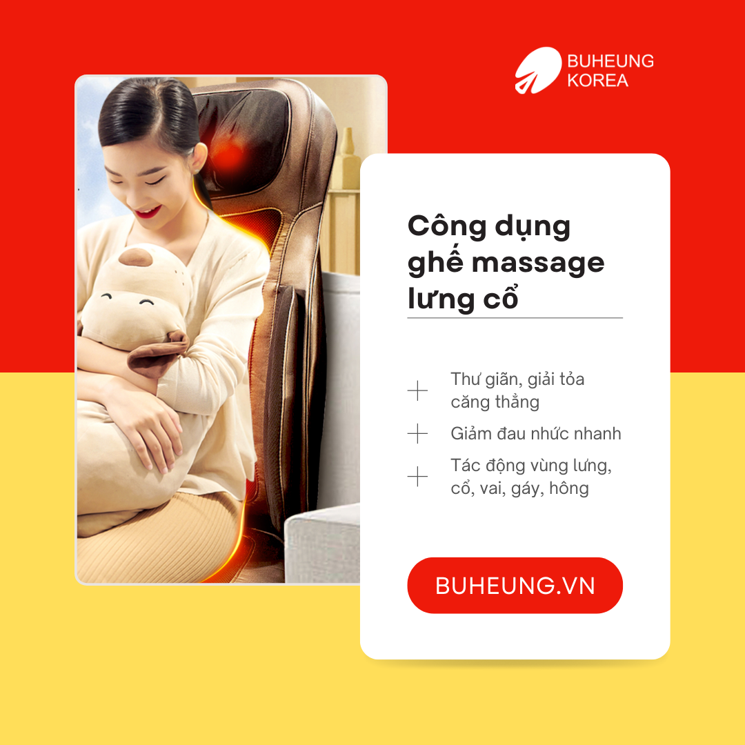 ghế massage lưng cổ