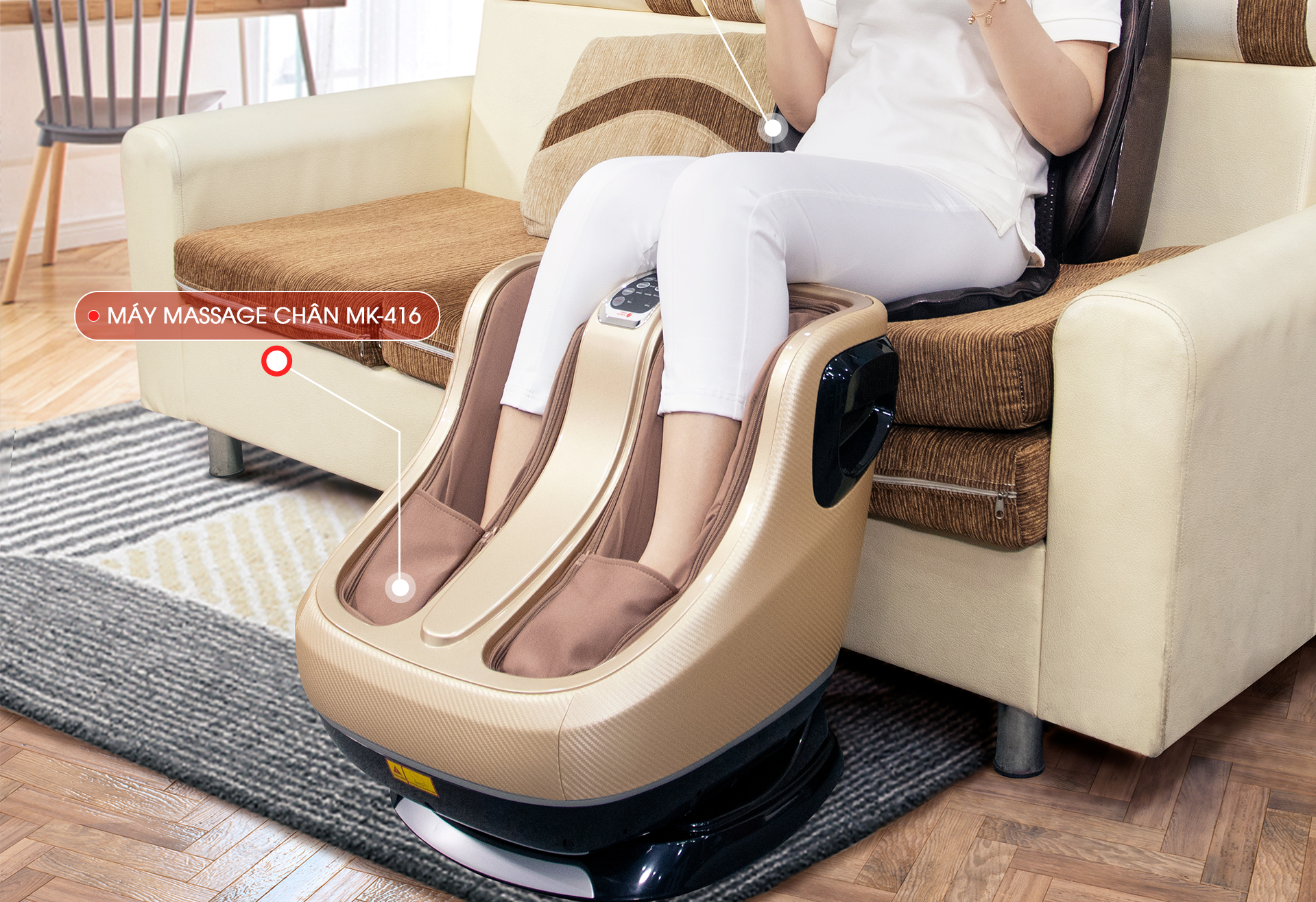 ghế massage chân
