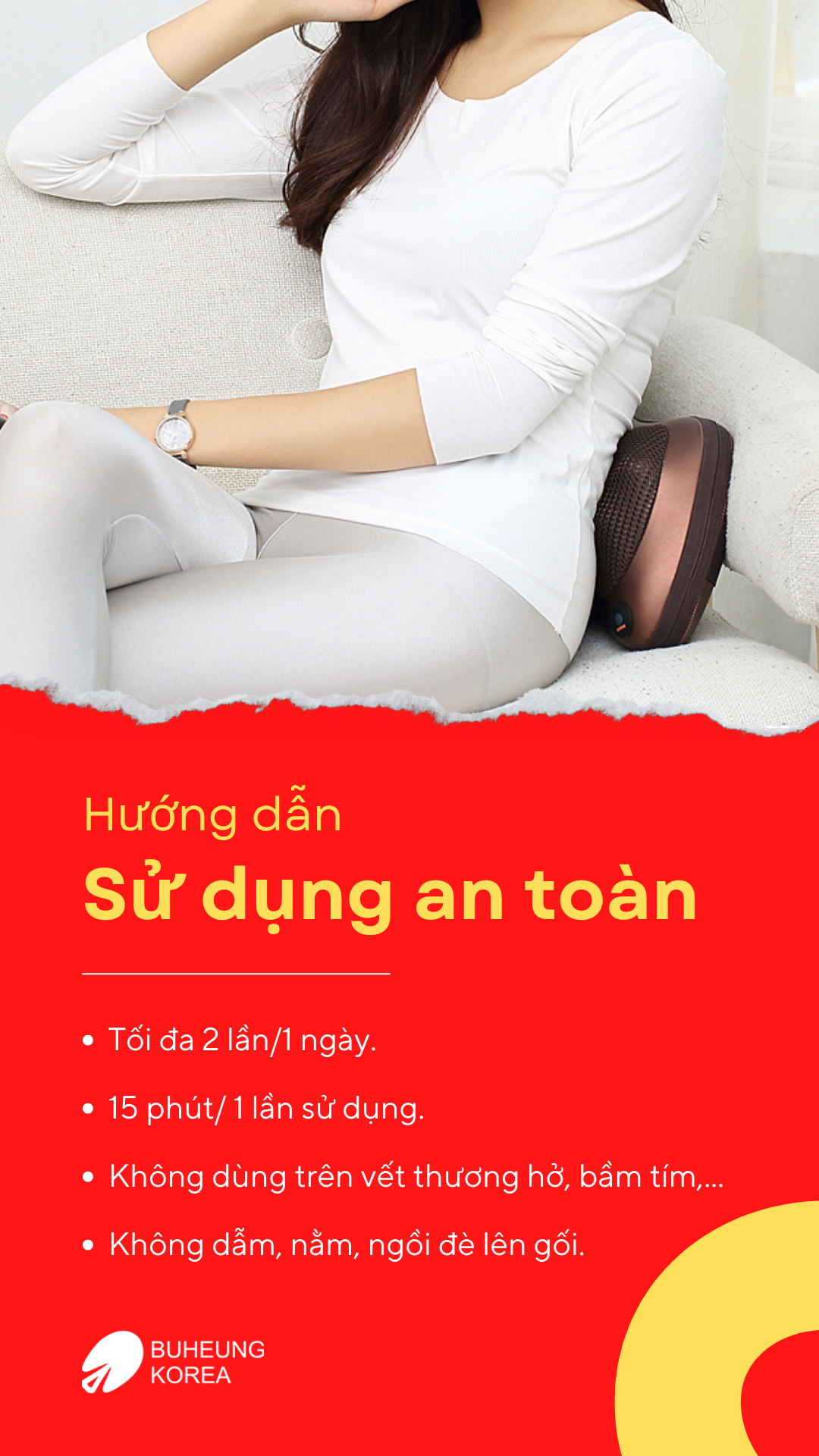 tác hại của gối massage hồng ngoại