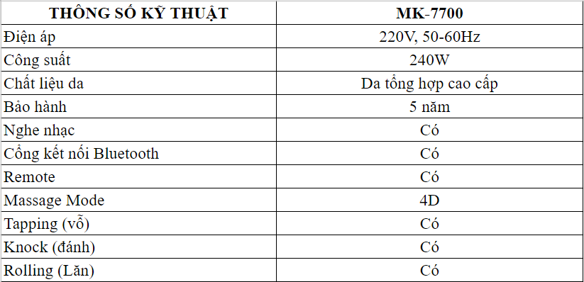 Ghế Massage UFO Universe Buheung MK-7800 25