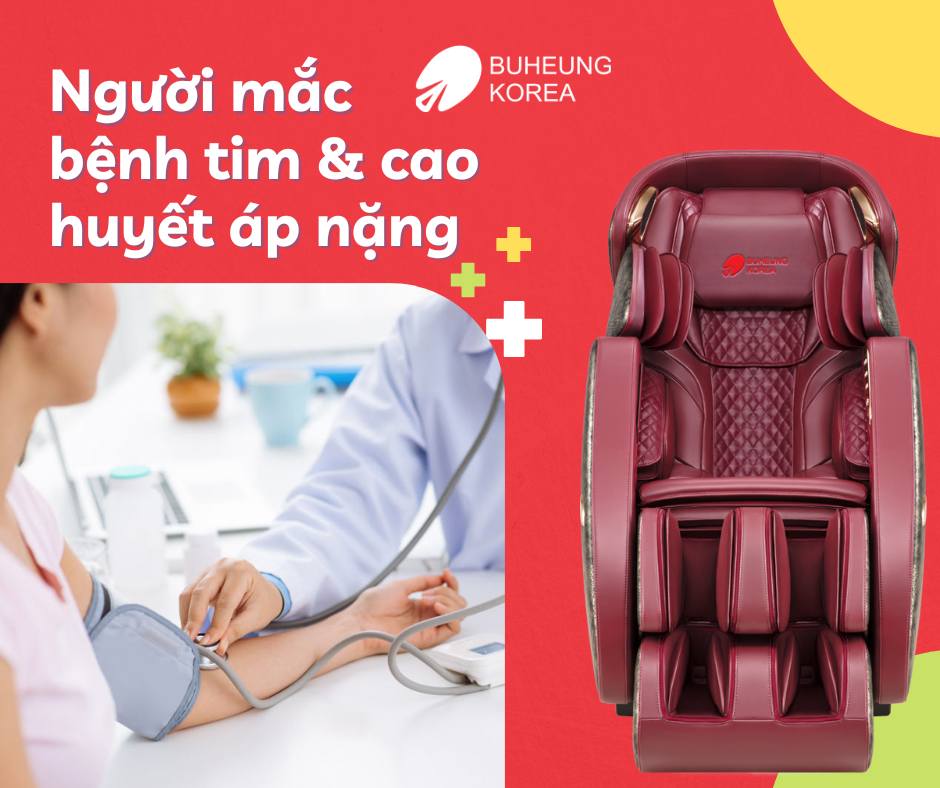 đối tượng không nên sử dụng ghế massage