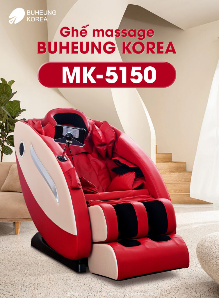 Review TOP 11 Ghế Massage Chính Hãng Hàn Quốc Từ 15 Triệu 6 Ghế massage Buheung Korea MK-5150