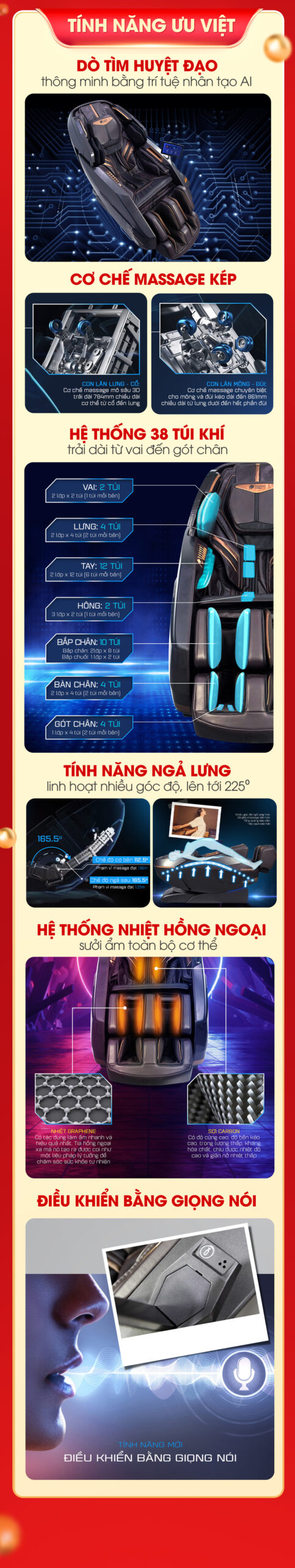 11.11 Mua 1 Tặng 1 - Ghế Massage Buheung LUX 9800 6