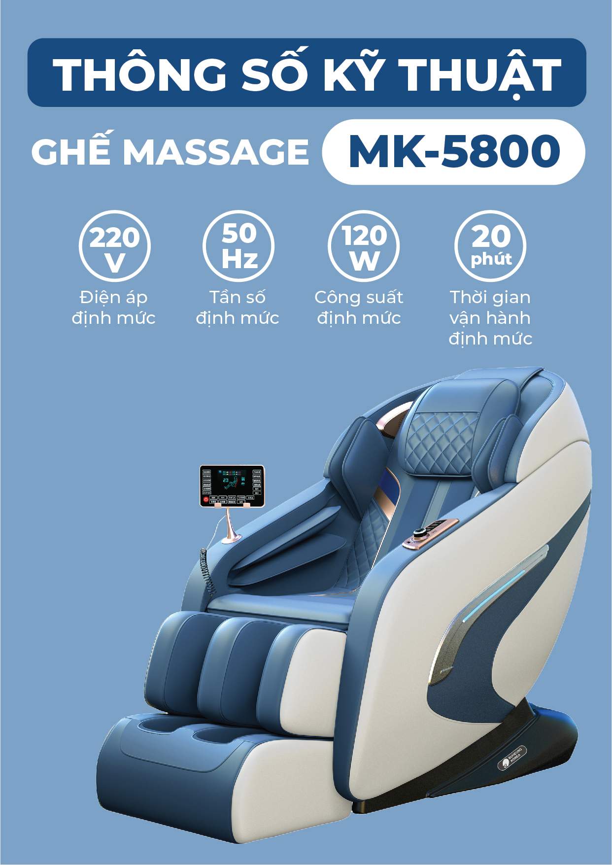 Ghế Massage BUHEUNG Blue Ocean MK-5800 19