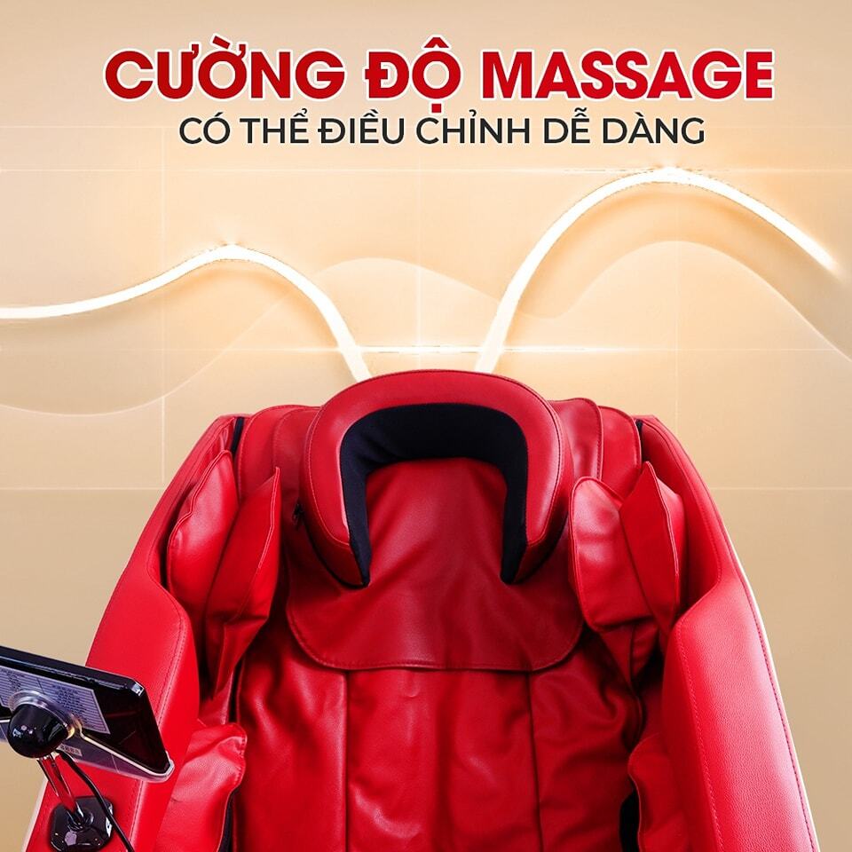 Ghế Massage Trị Liệu Là Gì? Có Hiệu Quả Không? 6 Minh họa tùy chỉnh cường độ massage