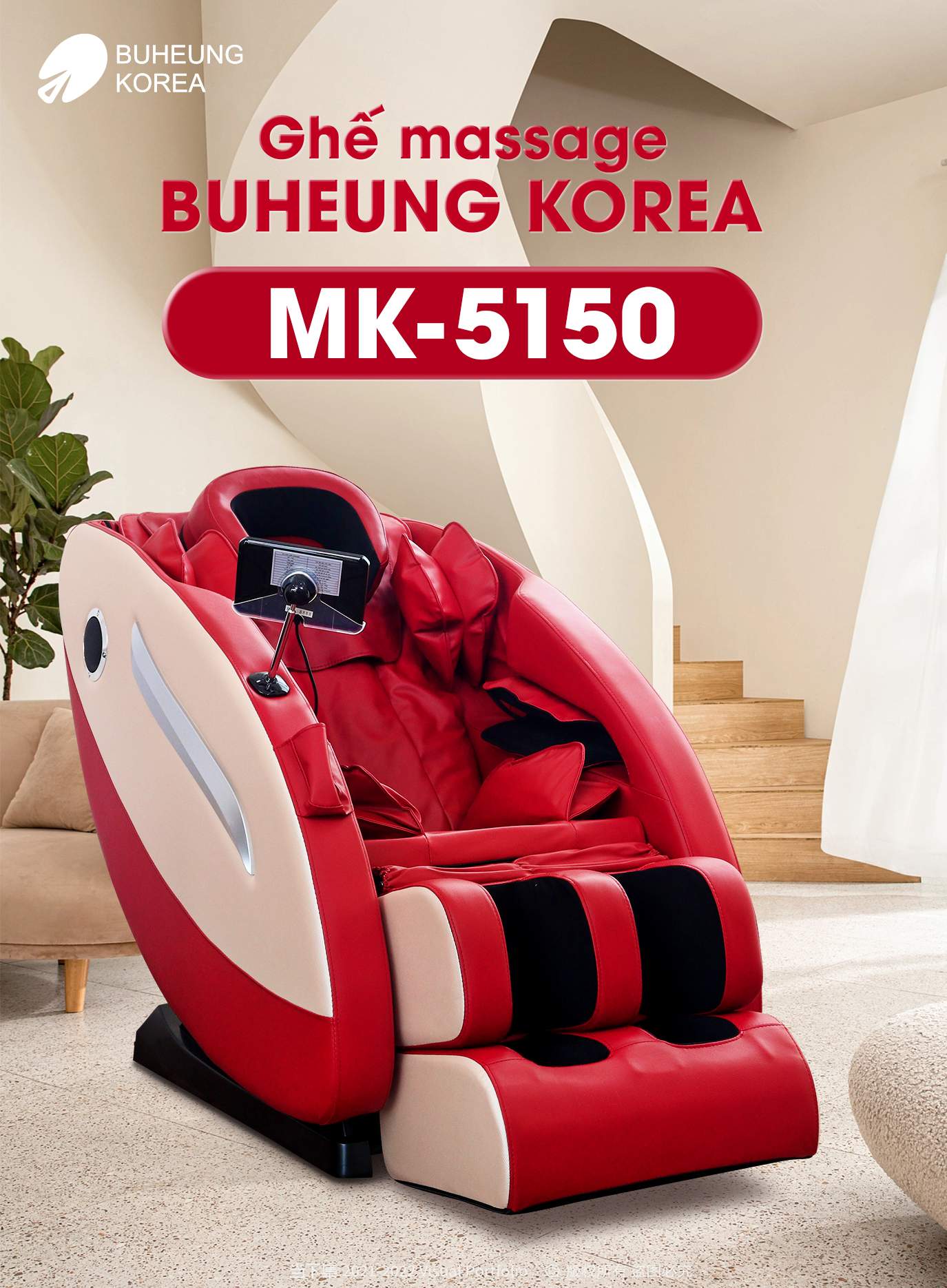 Minh họa ghế massage MK-5150