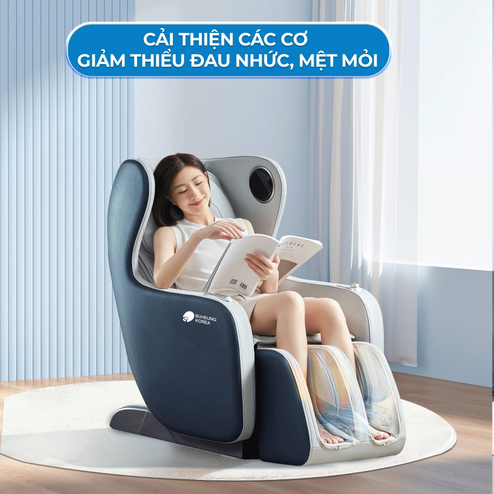 Minh họa ghế massage Buheung MK-5400