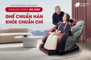Ghế Massage Cho Người Cao Tuổi Giá Rẻ Tốt Nhất 9 Minh họa ghế massage Buheung MK-5200