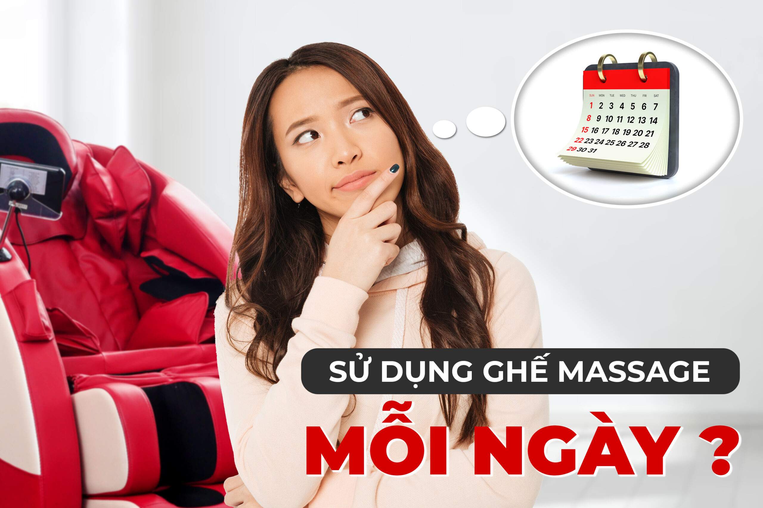 Minh họa sử dụng ghế massage mỗi ngày được không