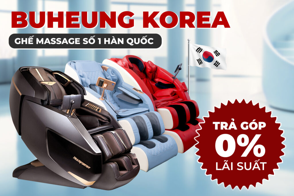 Máy Xung Điện Trị Liệu Loại Nào Tốt? Review 4 Minh họa chương trình trả góp 0% lãi suất tại BUHEUNG Korea
