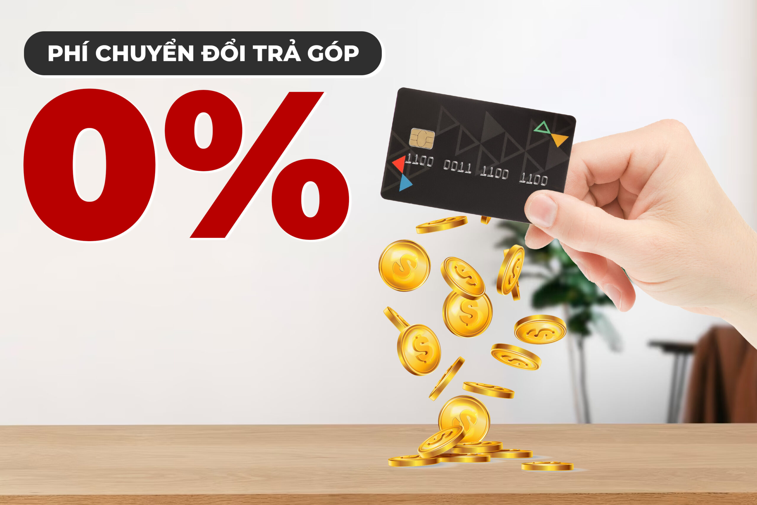 Minh họa phí chuyển đổi trả góp
