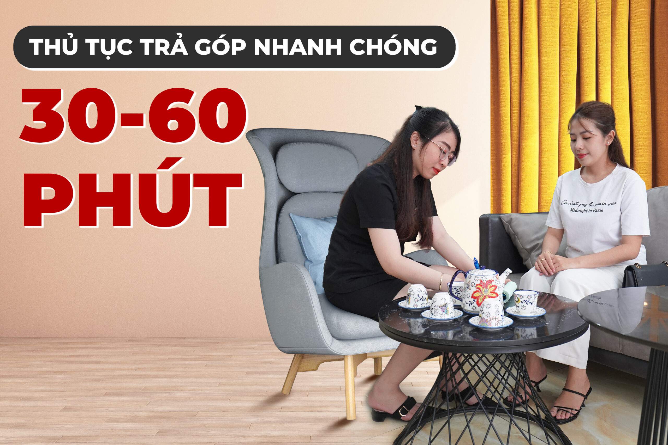 Minh họa thủ tục mua trả góp nhanh chóng
