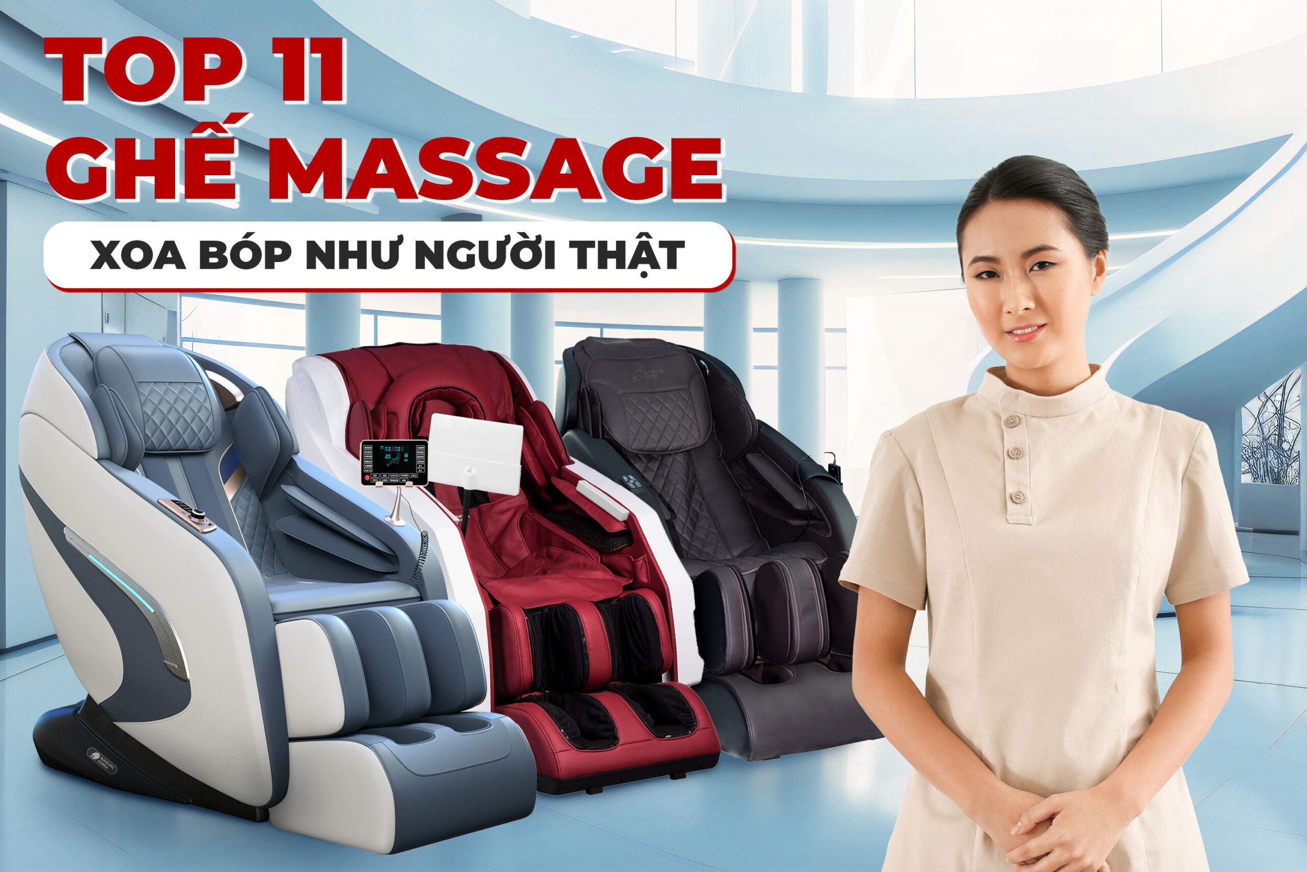 Top 11 Ghế Massage Xoa Bóp Như Người Thật 1 Top 11 Ghế Massage Xoa Bóp Như Người Thật 1
