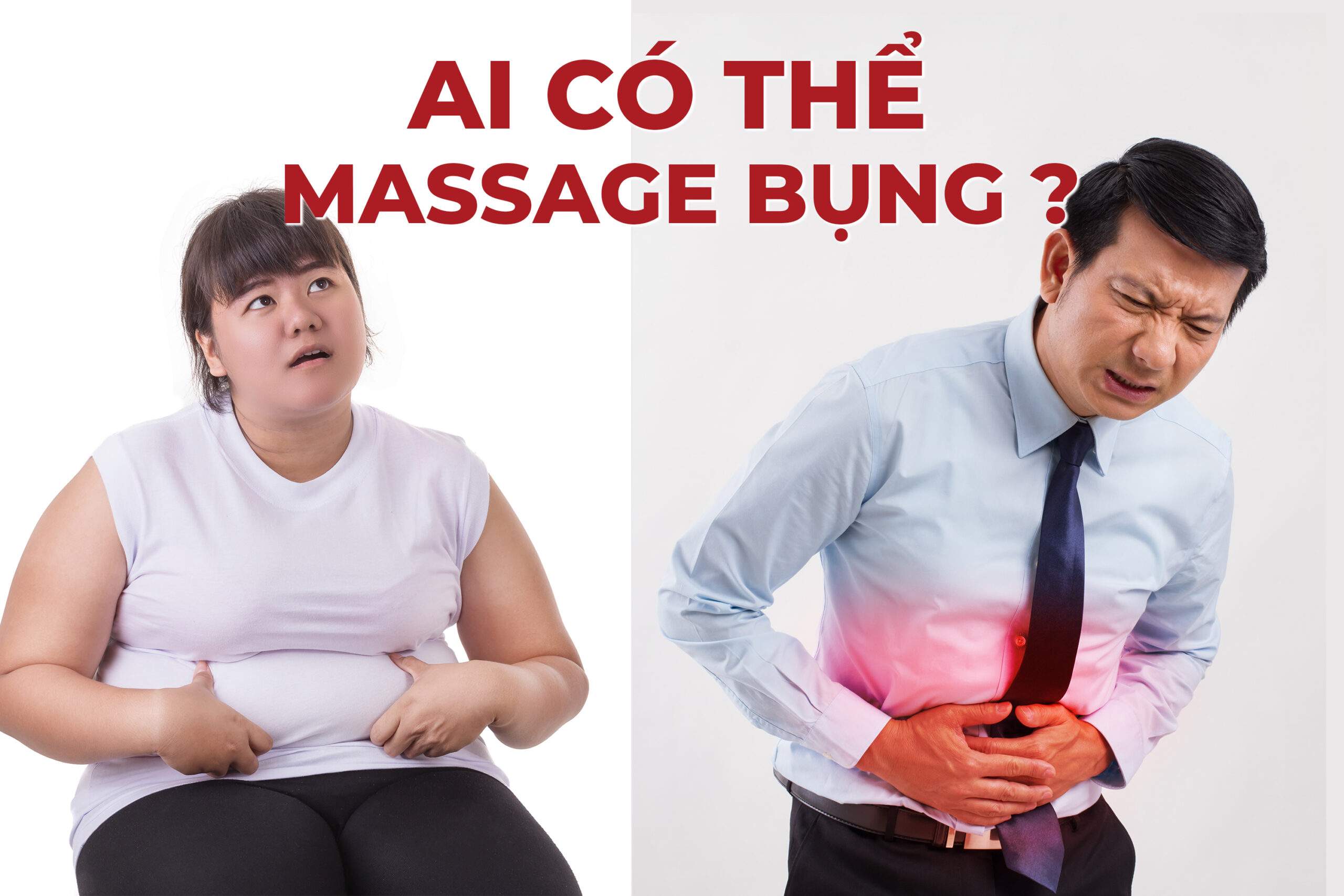 Minh họa người có thể massage bụng