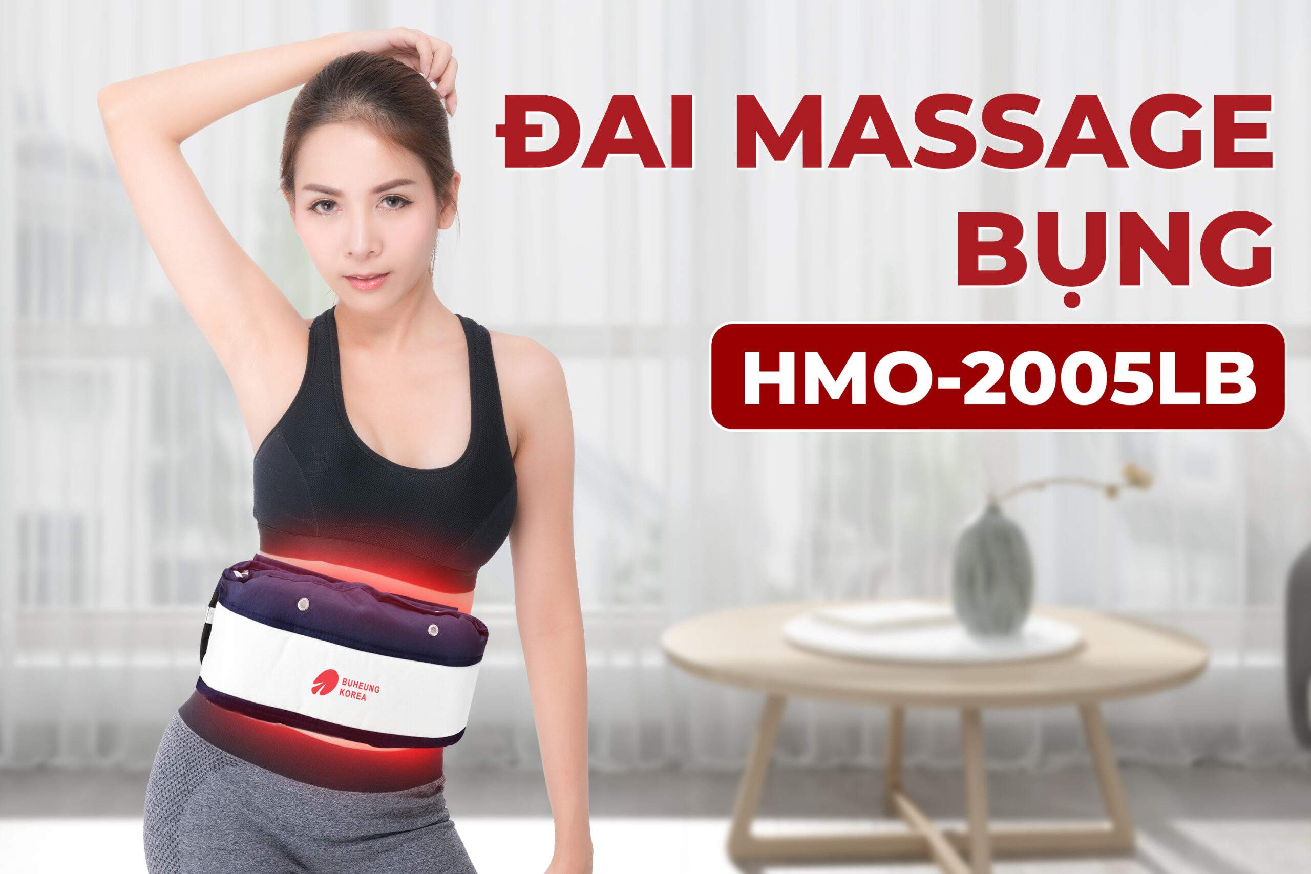 Minh họa đai massage bụng HMO-2005LB