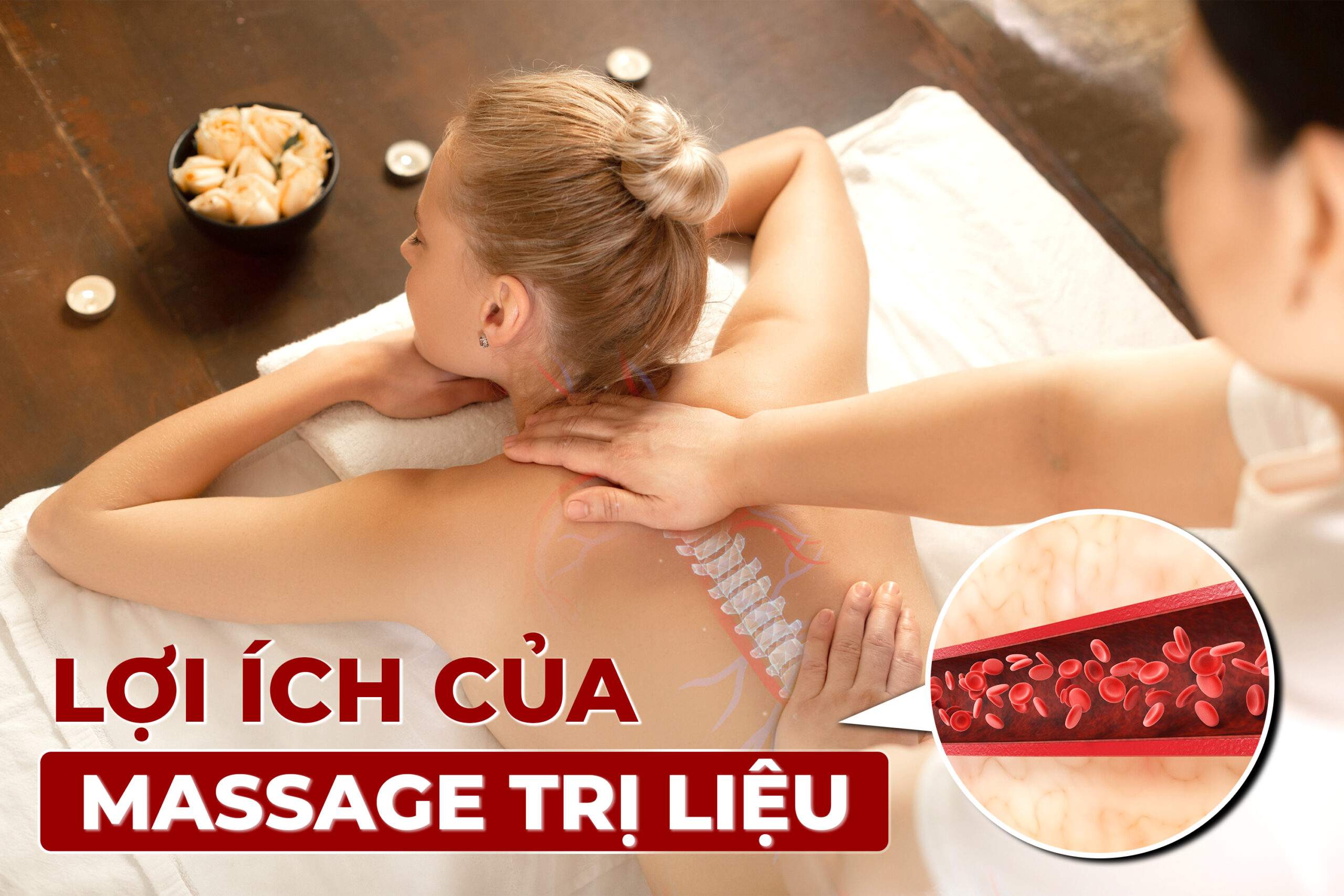 Minh họa lợi ích của massage trị liệu