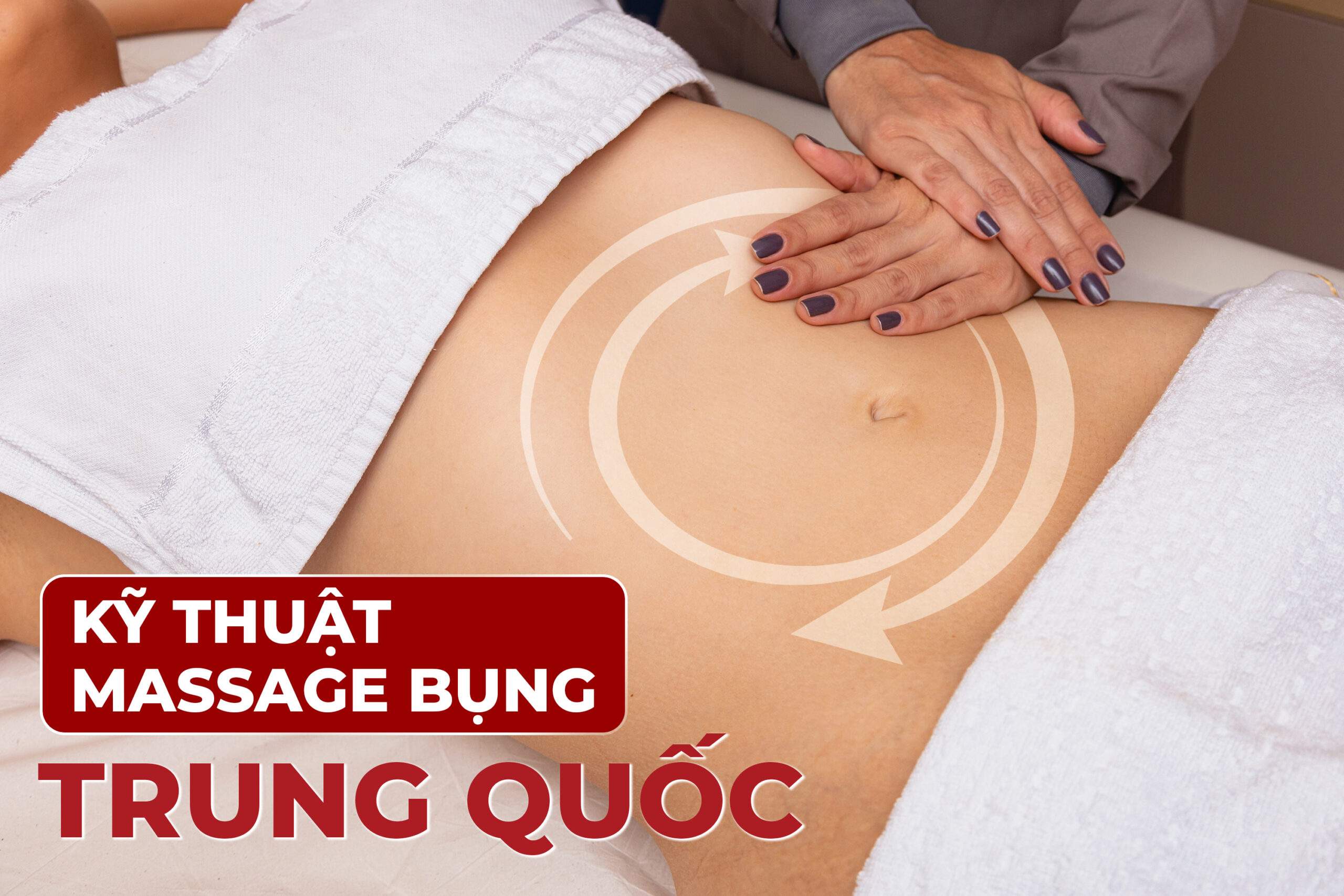 Minh họa massage bụng theo phương pháp Trung Quốc