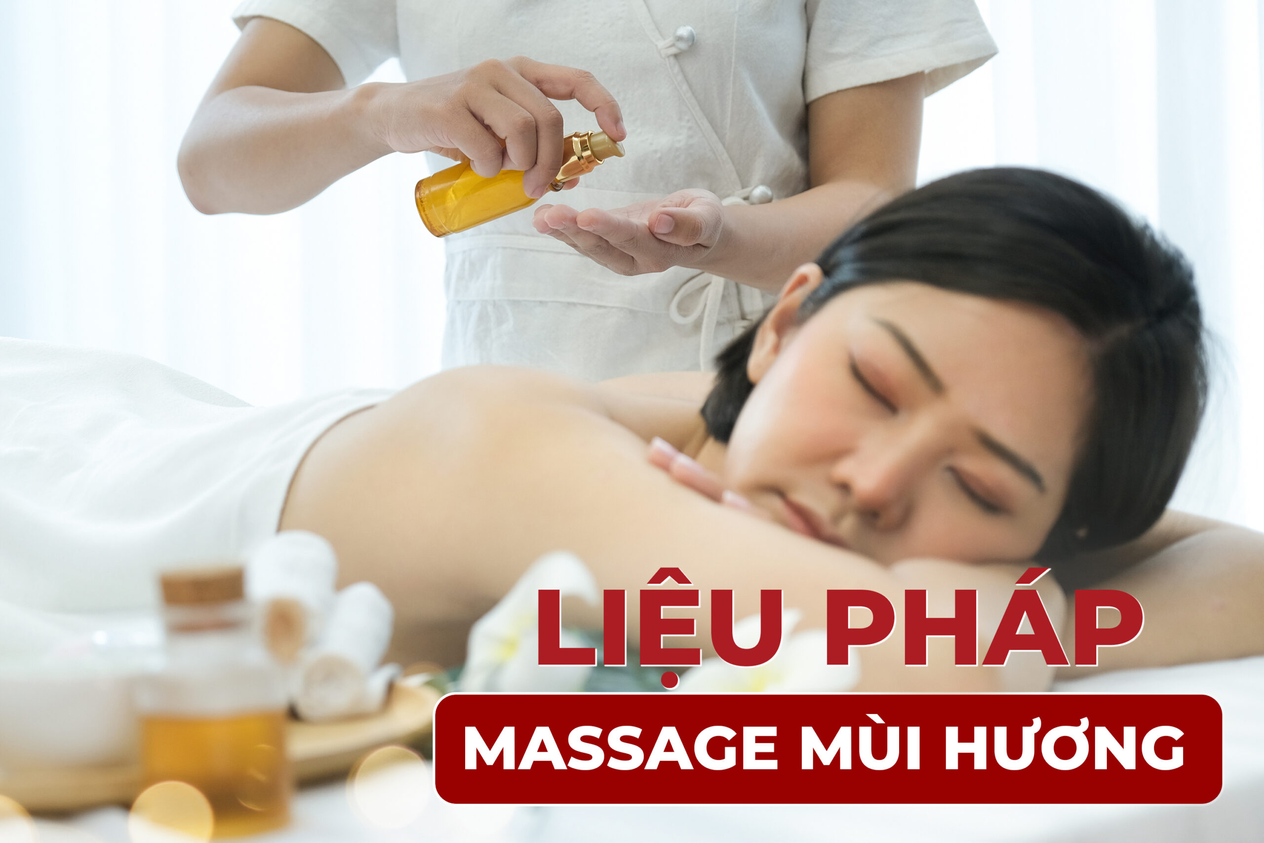 Massage Trị Liệu Có Thật Sự Cải Thiện Sức Khỏe 3 Minh họa sử dụng tinh dầu trong massage trị liệu