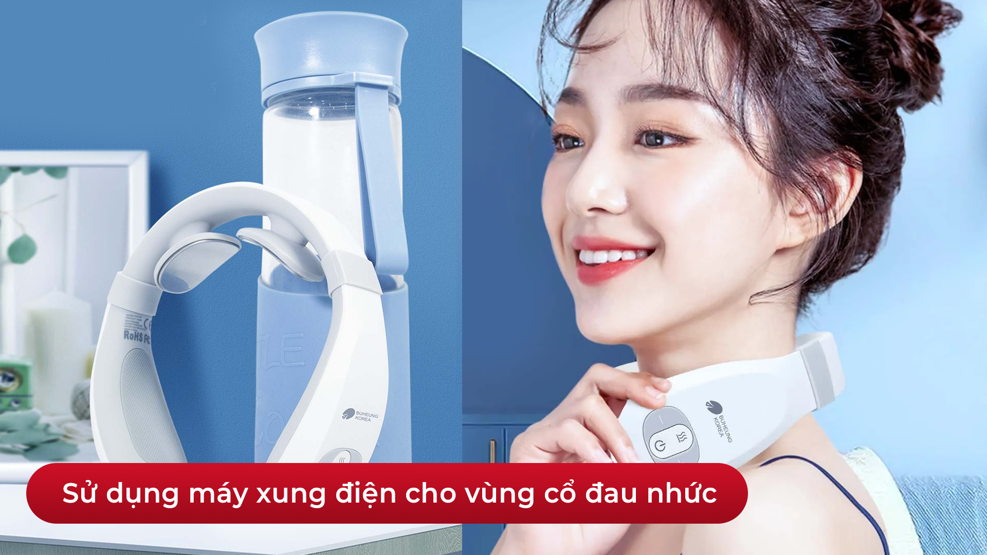 Máy xung điện BUHEUNG MK-331 cho vùng cổ đau nhức