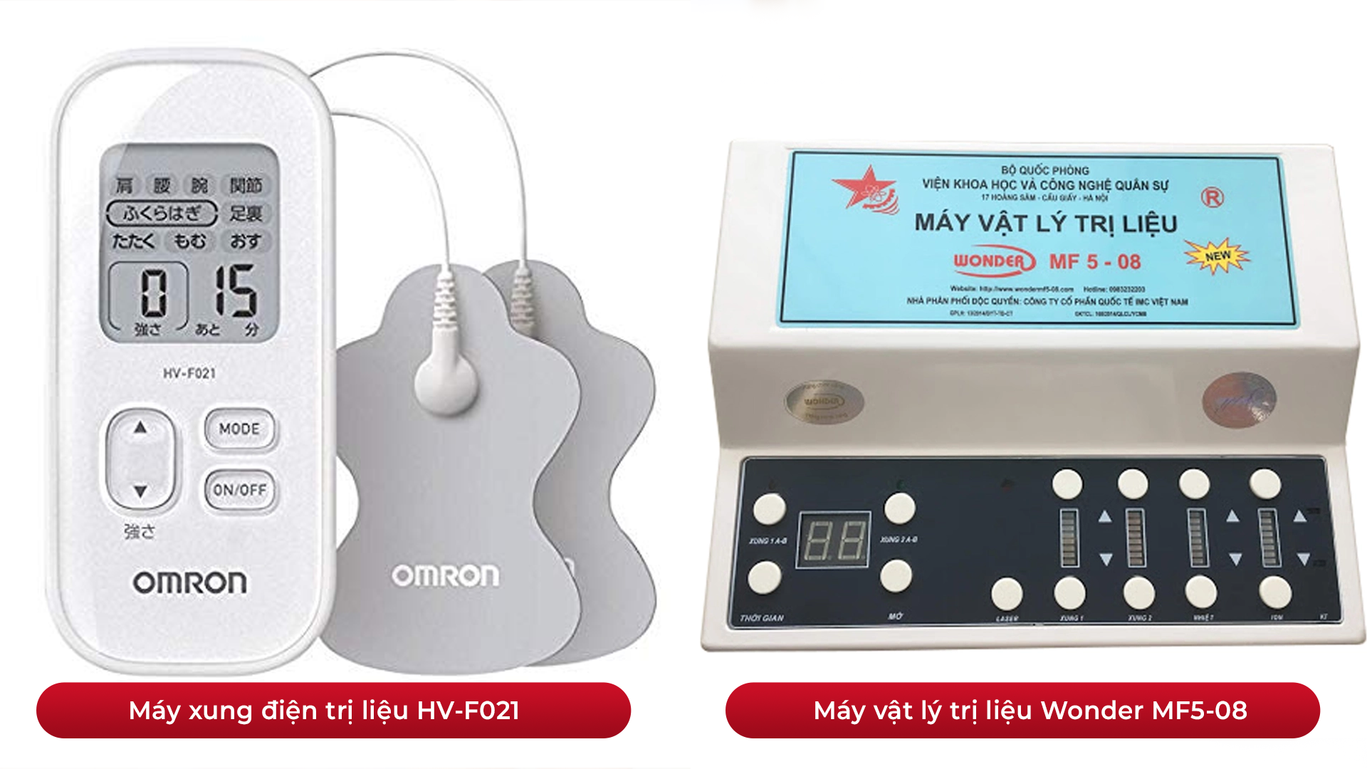 Máy Xung Điện Trị Liệu Loại Nào Tốt? Review 6 Máy xung HV-F021 và Wonder MF5-08