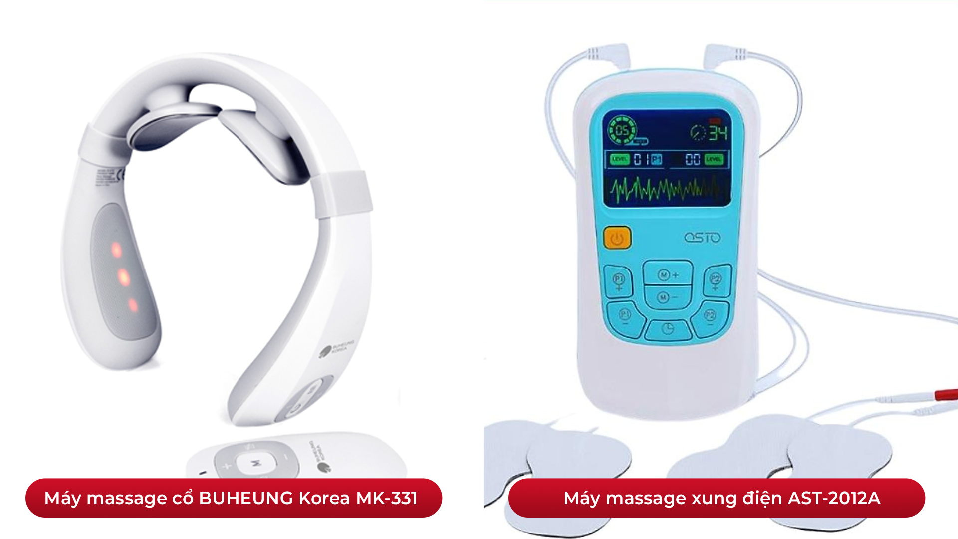 Máy Xung Điện Trị Liệu Loại Nào Tốt? Review 5 Máy xung điện BUHEUNG MK-331 và AST-2012A