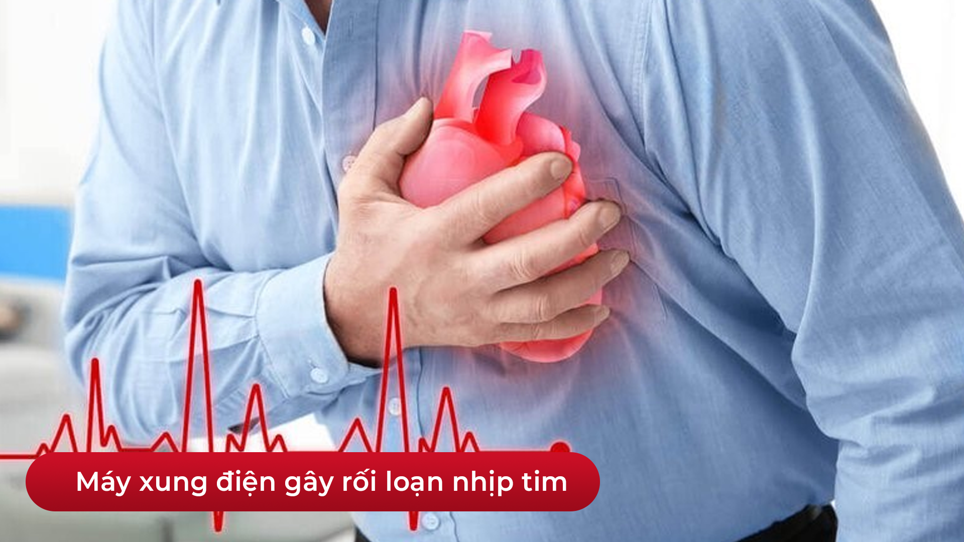 Minh họa máy xung điện có thể gây rối loạn nhịp tim