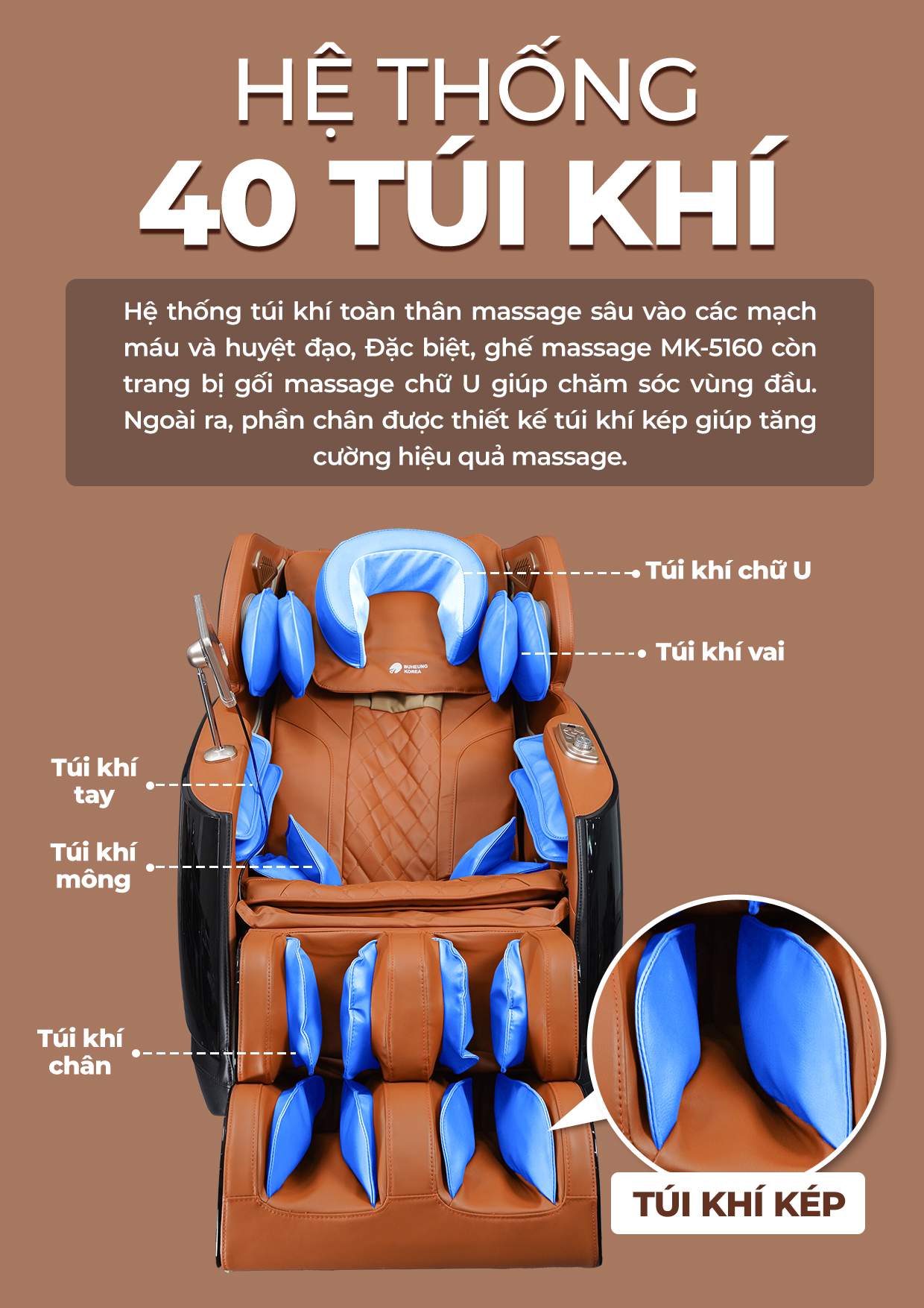 Ghế Massage MK-5160 16