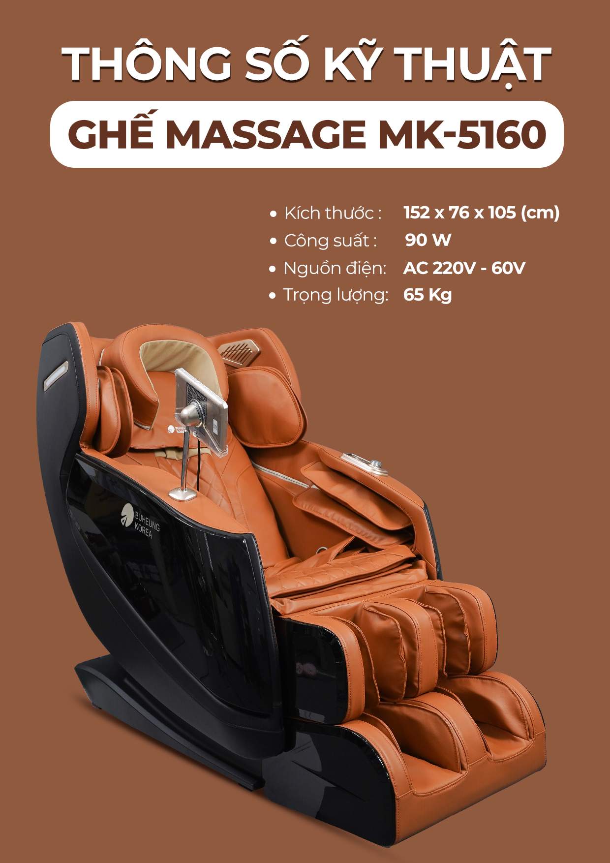 Ghế Massage MK-5160 20