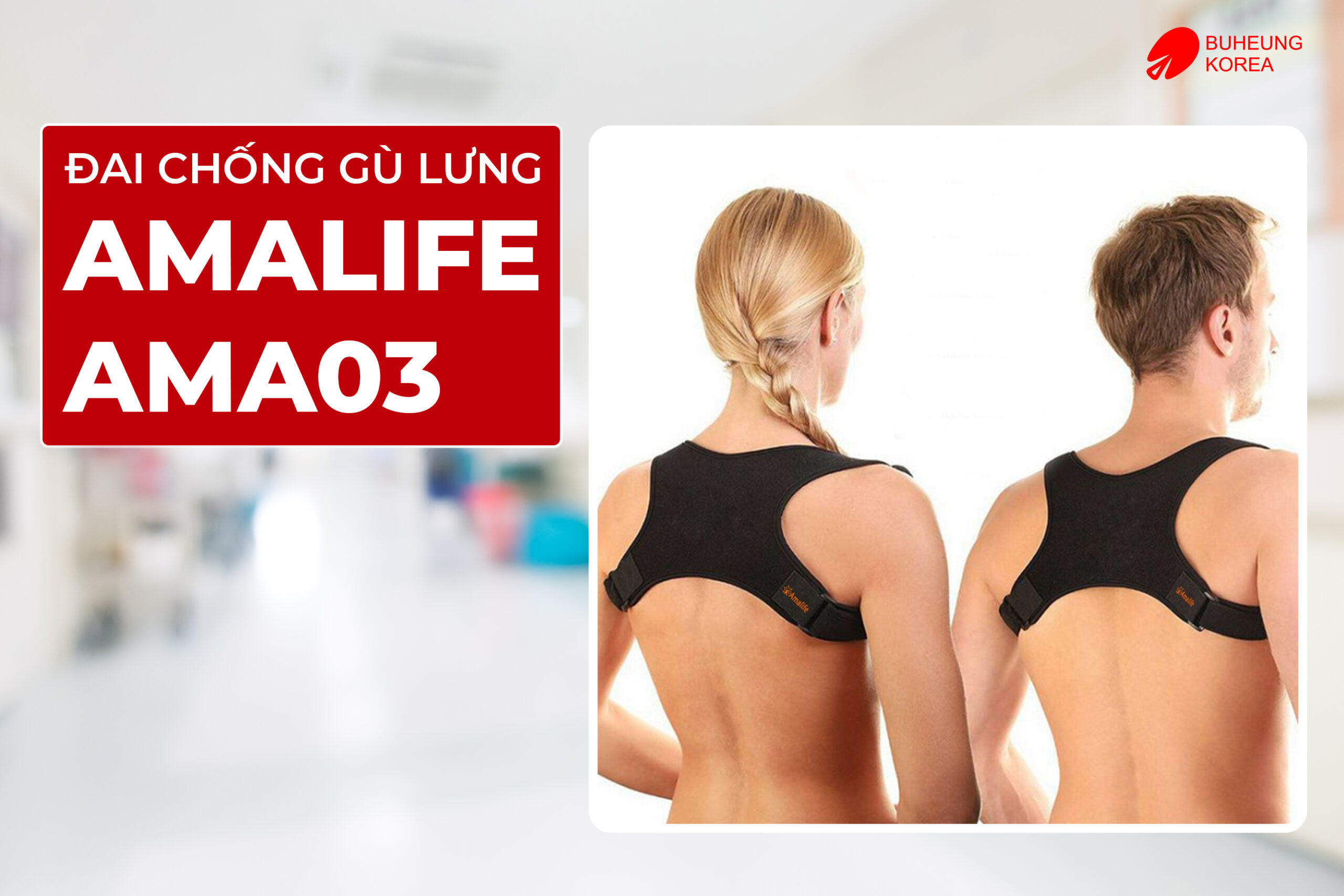 Đai chống gù lưng thương hiệu Amalife