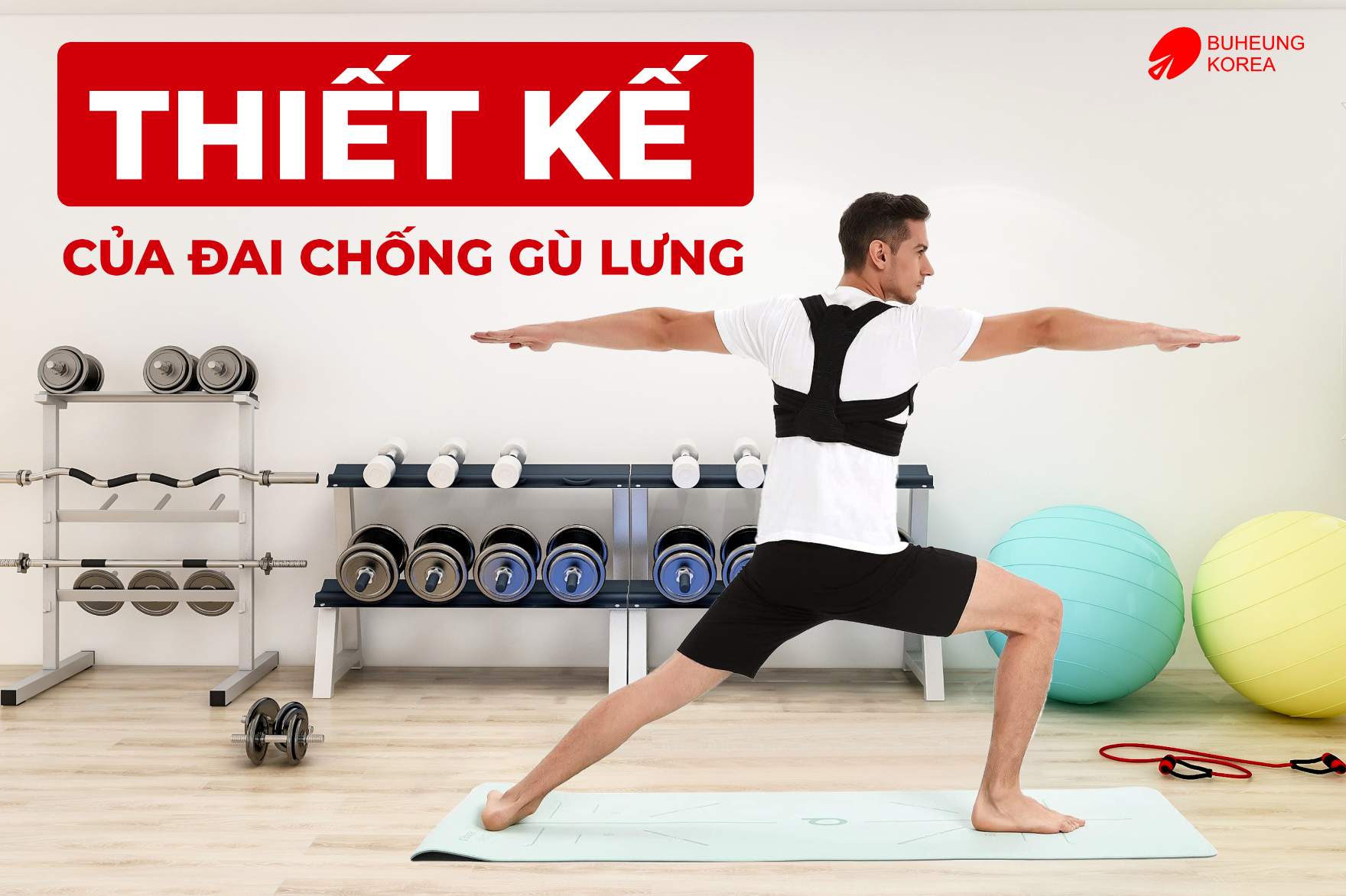 Minh họa thiết kế của đai chống gù lưng