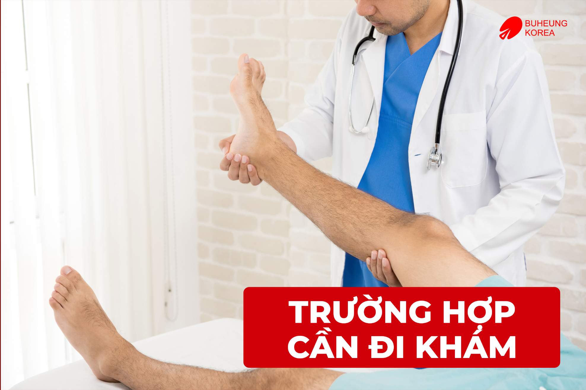 Minh họa trường hợp cần đi khám khi nhức mỏi chân