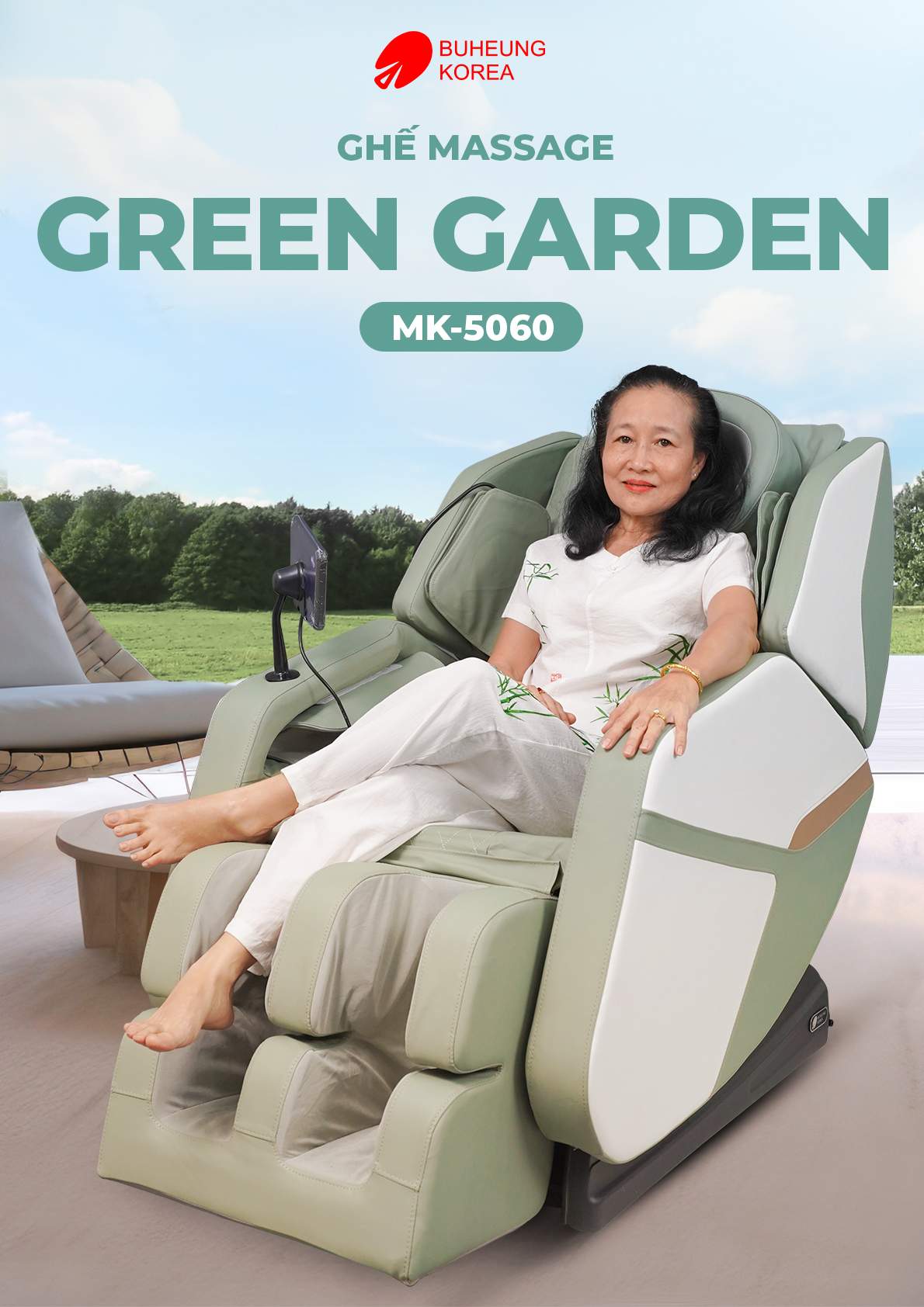 Ghế Massage BUHEUNG Green Garden MK-5060 12