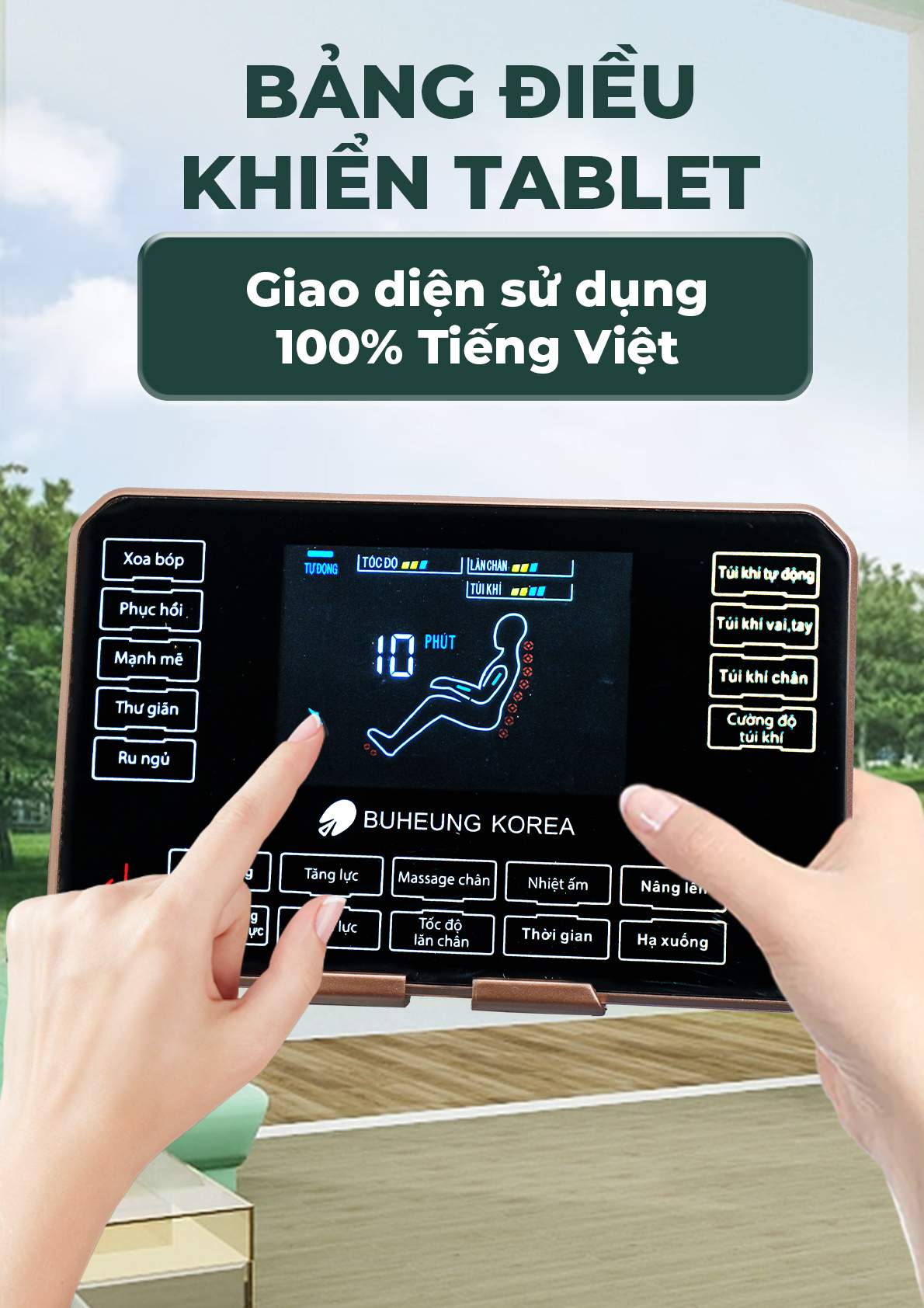 Ghế Massage BUHEUNG Green Garden MK-5060 17