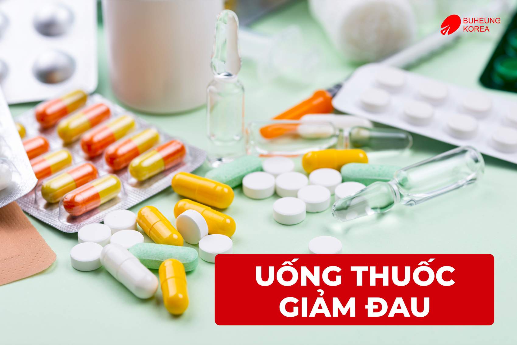 Minh họa các loại thuốc trị nhức mỏi chân