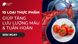 Minh họa 10 thực phẩm tăng lưu thông máu