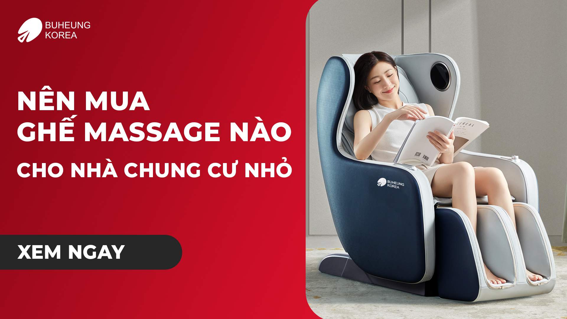 Minh họa nên mua ghế massage nào cho nhà chung cư nhỏ