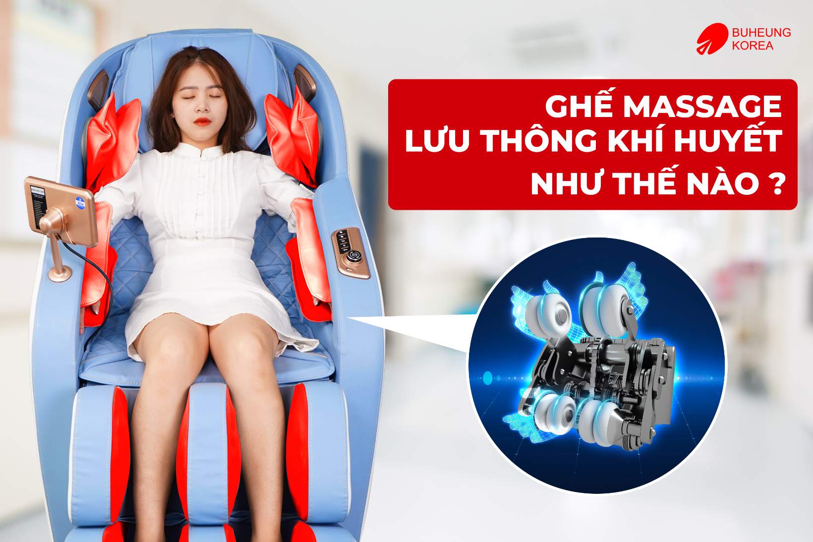 Ghế Massage Giúp Lưu Thông Khí Huyết Không 2 Minh họa cách ghế massage cải thiện tuần hoàn máu