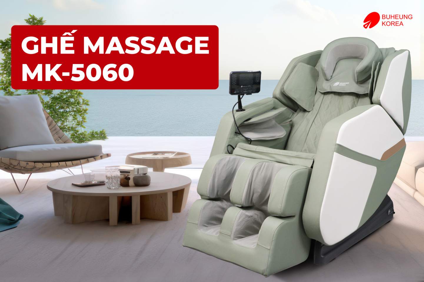 Ghế Massage Giúp Lưu Thông Khí Huyết Không 5 Ghế massage BUHEUNG MK-5060