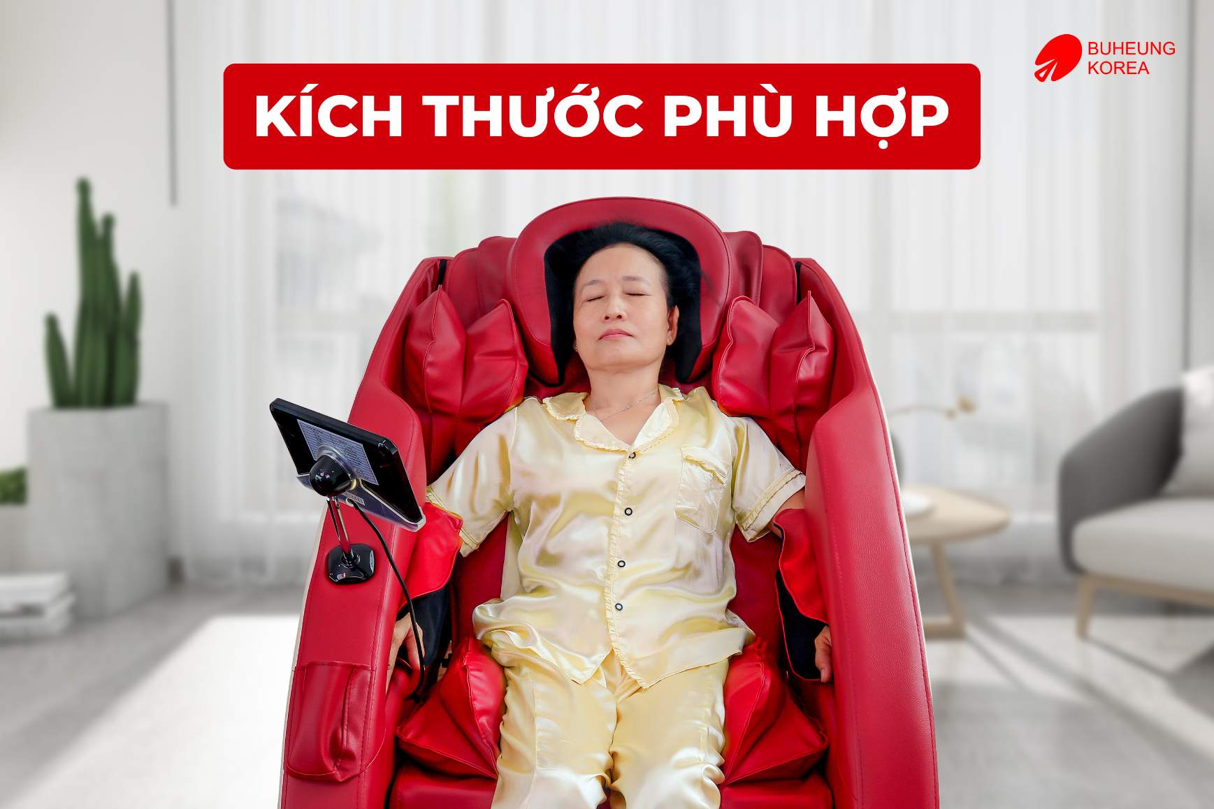9 Kinh Nghiệm Mua Ghế Massage Tốt Cho Người Cao Tuổi 2 Minh họa ghế massage kích thước phù hợp người cao tuổi