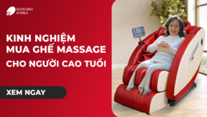 Minh họa kinh nghiệm mua ghế massage tốt cho người cao tuổi
