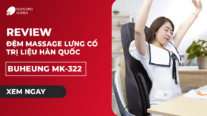 Minh họa review đệm massage lưng BUHEUNG MK-322