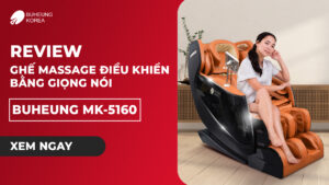 Minh họa review ghế massage điều khiển giọng nói MK-5160 của BUHEUNG Korea